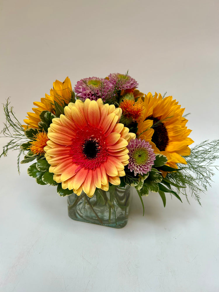 Colourful Cube - Floral Vase Arrangements Saskatoon