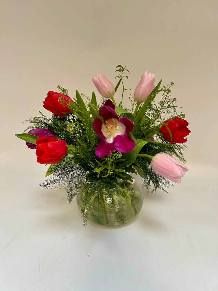 Vibrant Meadow - Floral Vase Arrangement